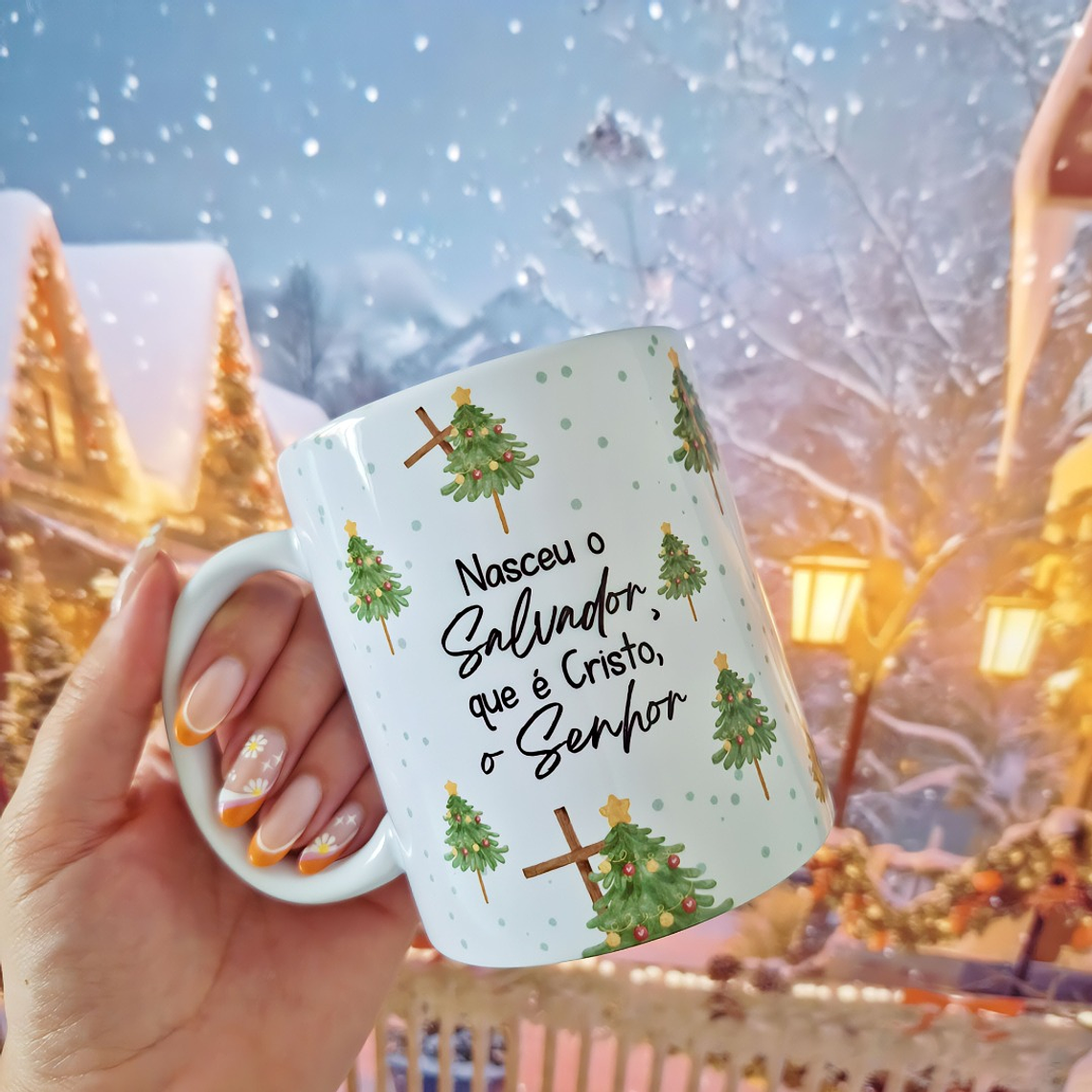 Arquivo Arte Avulsa Caneca - Nasceu o Salvador 1