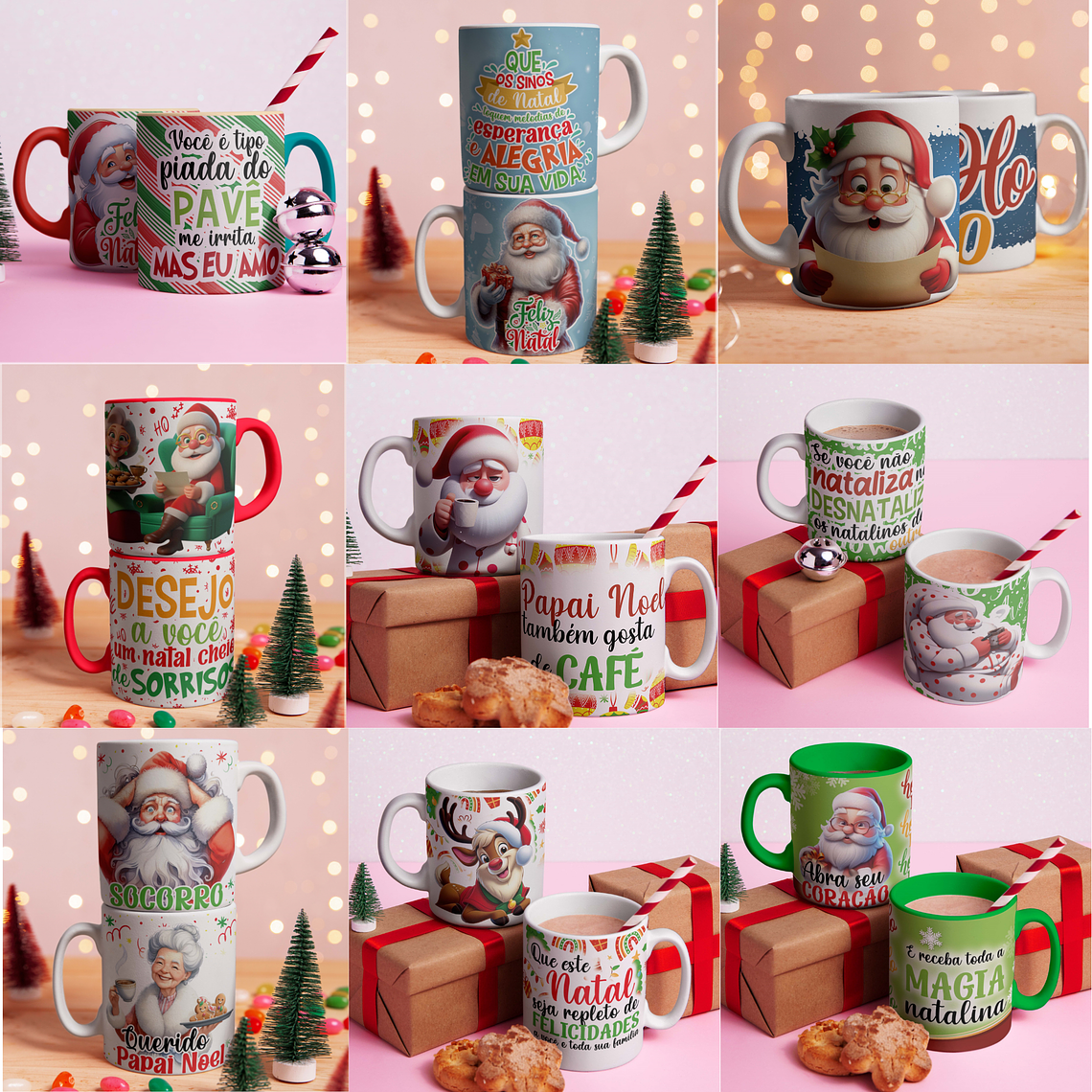 Arquivo Combo 40 Artes Canecas Natalinas 1