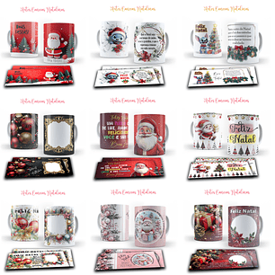 Arquivo Combo 46 Artes Canecas Natalinas