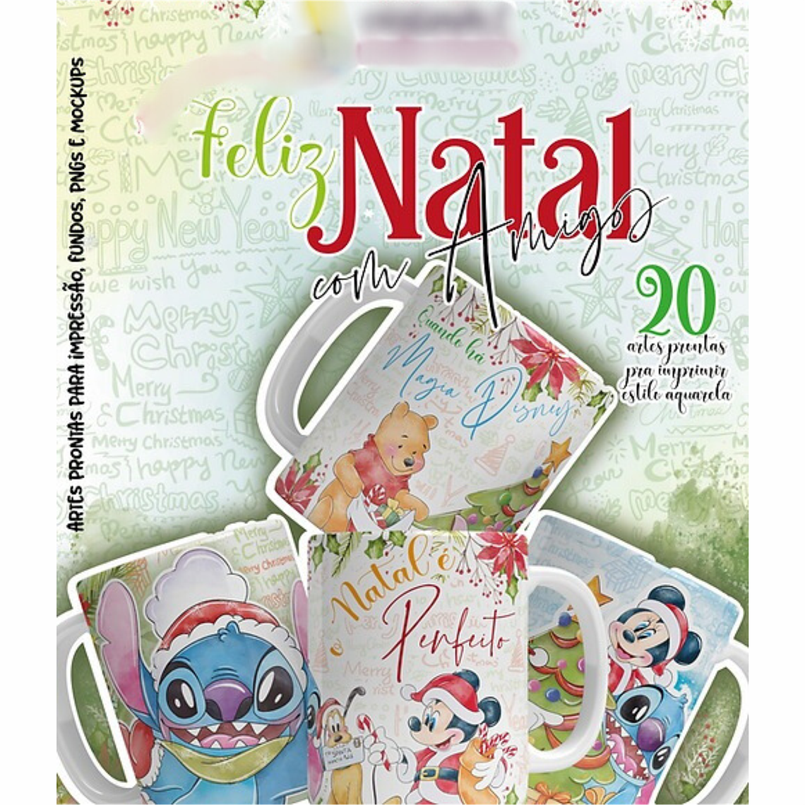 Arquivo 21 Artes Natal Disney e Seus Amigos - Canecas 1