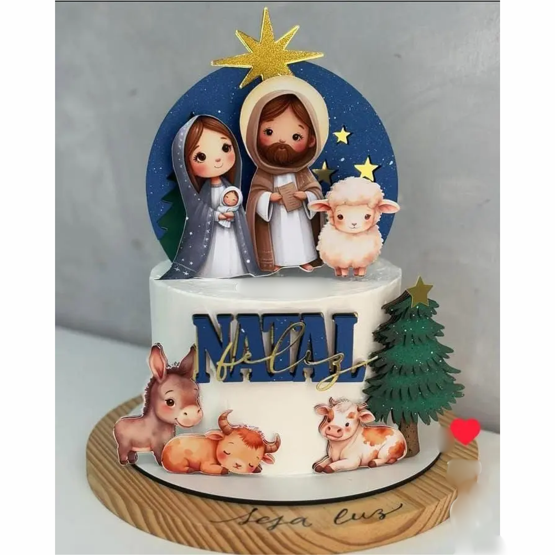 Arquivo Topo de Bolo Natal Presépio 1