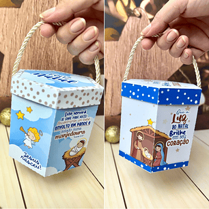 Arquivo Natal Caixa Sextavada para Panetone P