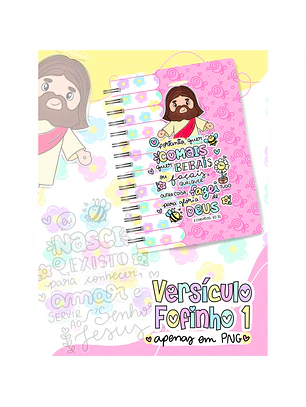 Arquivo Capa Agenda A5 Versículo Fofinho