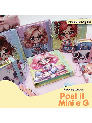 Arquivo Pack Capas Post It Mini e G