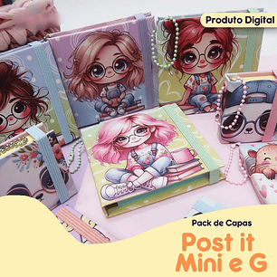 Arquivo Pack Capas Post It Mini e G