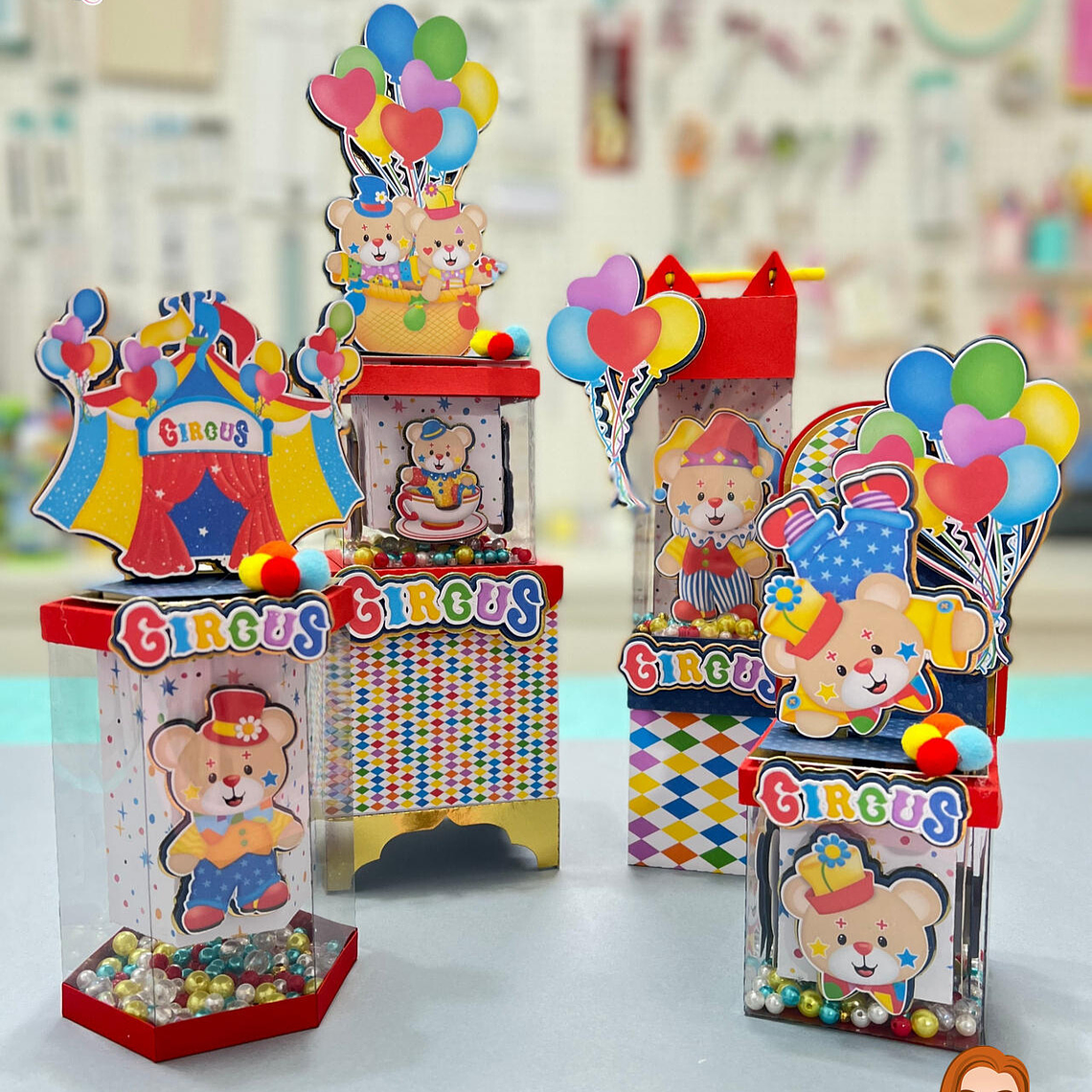 Arquivo de Corte Circo dos Ursinhos Vitrine 1