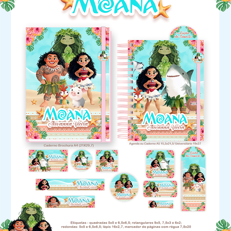Arquivo Encadernação Escolar 2026 Moana 5