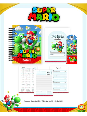 Arquivo Encadernação Escolar 2026 - Super Mario