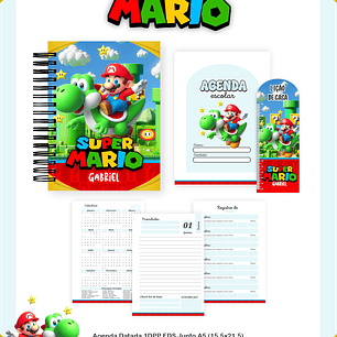 Arquivo Encadernação Escolar 2026 - Super Mario