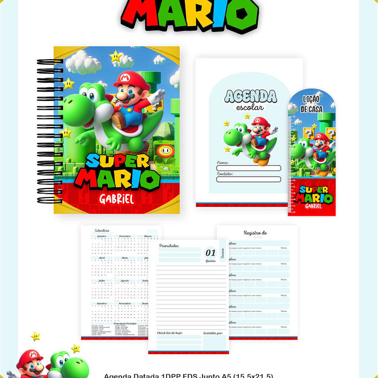 Arquivo Encadernação Escolar 2026 - Super Mario 1