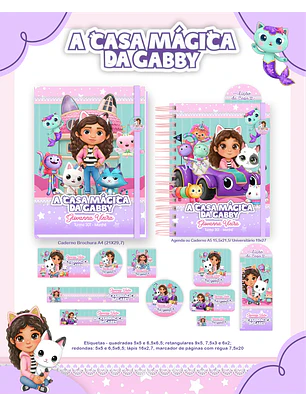 Arquivo Encadernação Escolar 2026 - A casa Mágica da Gaby