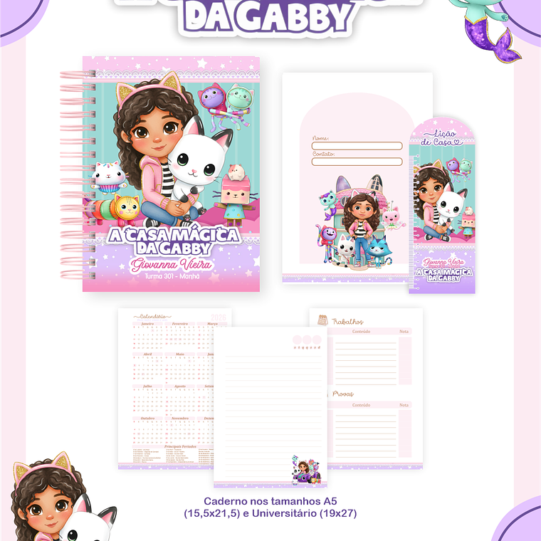 Arquivo Encadernação Escolar 2026 - A casa Mágica da Gaby 4