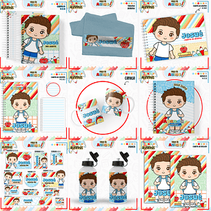 Arquivo Encadernação Kit Escolar - Aluninho
