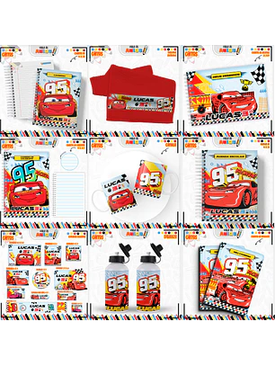 Arquivo Encadernação Kit Escolar - Carros