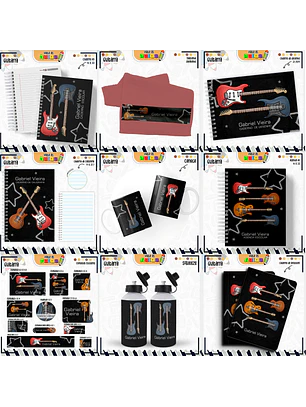 Arquivo Encadernação Kit Escolar - Teen Guitarra
