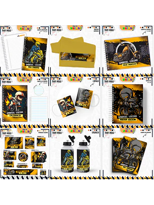 Arquivo Encadernação Kit Escolar - Teen Motos