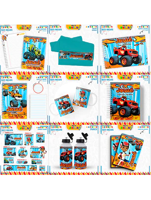 Arquivo Encadernação Kit Escolar - Blaze Machine