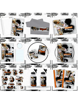 Arquivo Encadernação Kit Escolar - Teen Menino