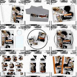 Arquivo Encadernação Kit Escolar - Teen Menino