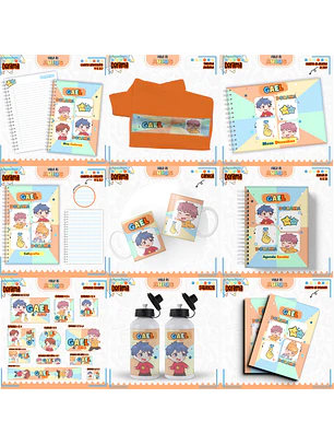 Arquivo Encadernação Kit Escolar - Dorama