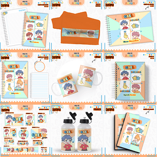 Arquivo Encadernação Kit Escolar - Dorama