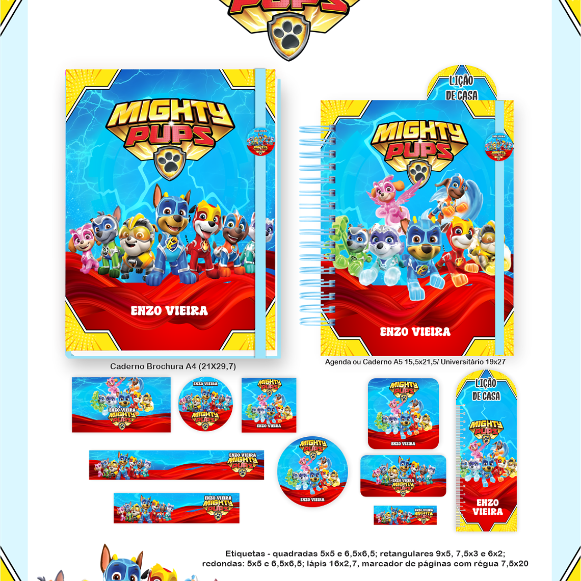 Arquivo Encadernação Escolar 2026 - Patrulha Canina 1