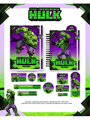 Arquivo Encadernação Escolar 2026  -  Hulk