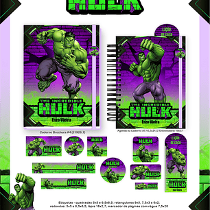 Arquivo Encadernação Escolar 2026  -  Hulk