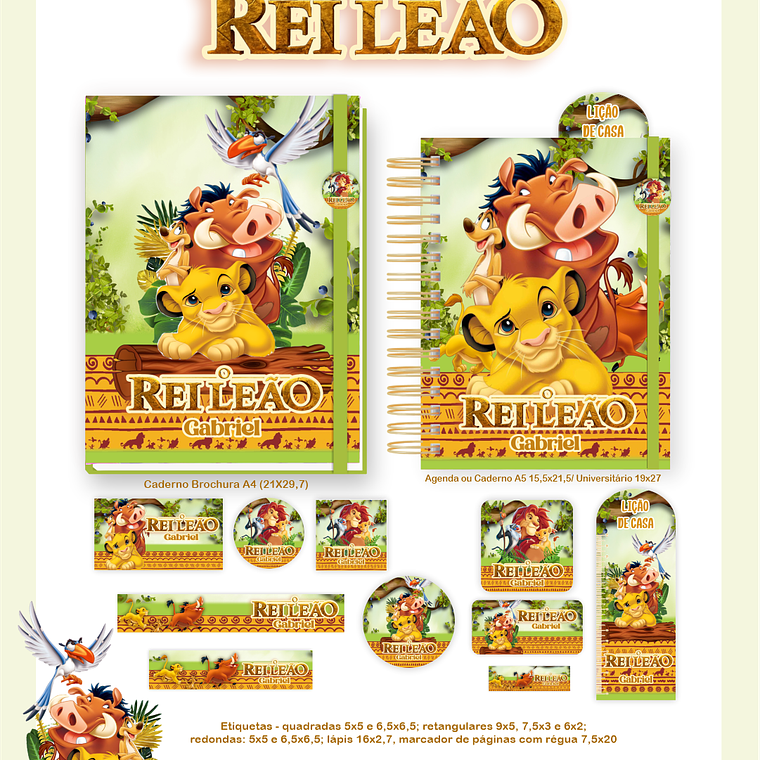 Arquivo Encadernação Escolar 2026  - O Rei Leão  1