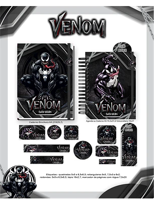 Arquivo Encadernação Escolar 2026  - Venom