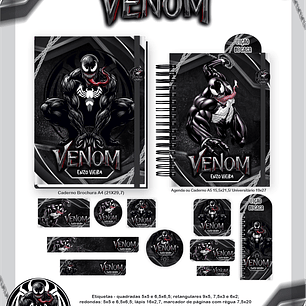 Arquivo Encadernação Escolar 2026  - Venom