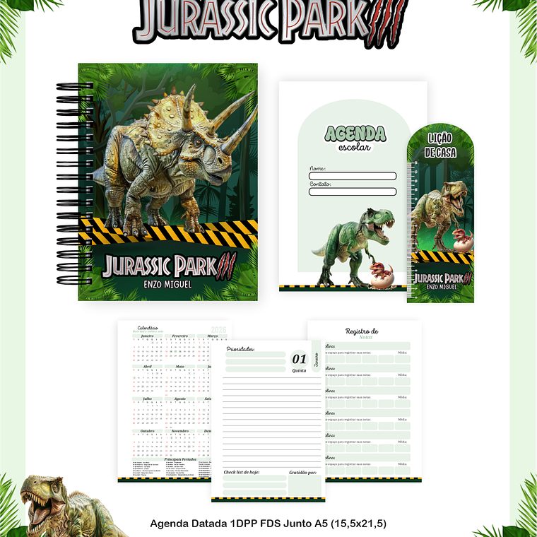 Arquivo Encadernação Escolar 2026  - Jurassic Park 2
