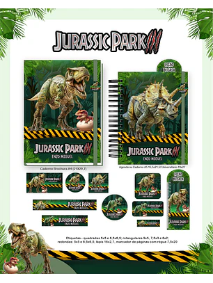 Arquivo Encadernação Escolar 2026  - Jurassic Park