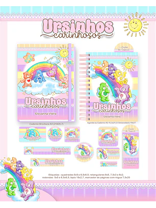 Arquivo Encadernação Escolar 2026  -  Ursinhos Carinhosos