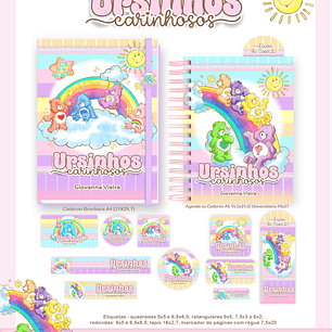 Arquivo Encadernação Escolar 2026  -  Ursinhos Carinhosos