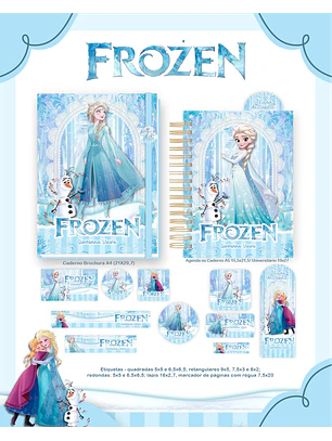 Arquivo Encadernação Escolar 2026  - Frozen