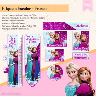 ETIQUETA ESCOLAR -FROZEN 