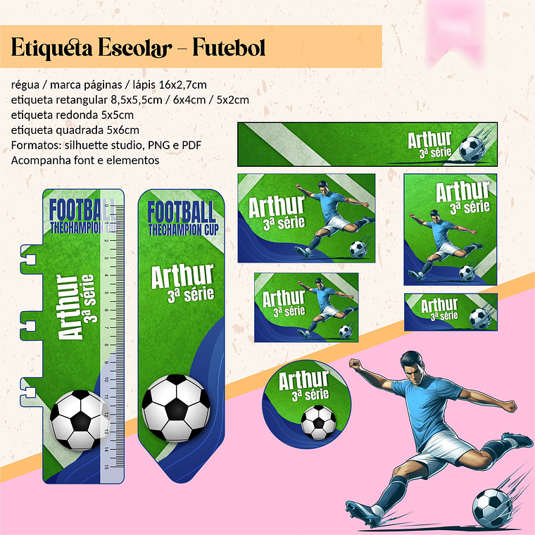 ETIQUETA ESCOLAR- FUTEBOL  1