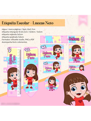 ETIQUETA ESCOLAR - LUCCAS NETO GIOVANNA 