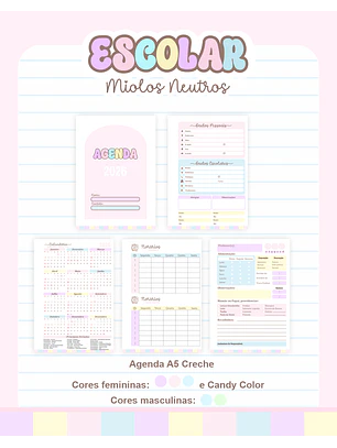  Combo Miolos Neutros - Escolar 1.0 2026 (Pamella)