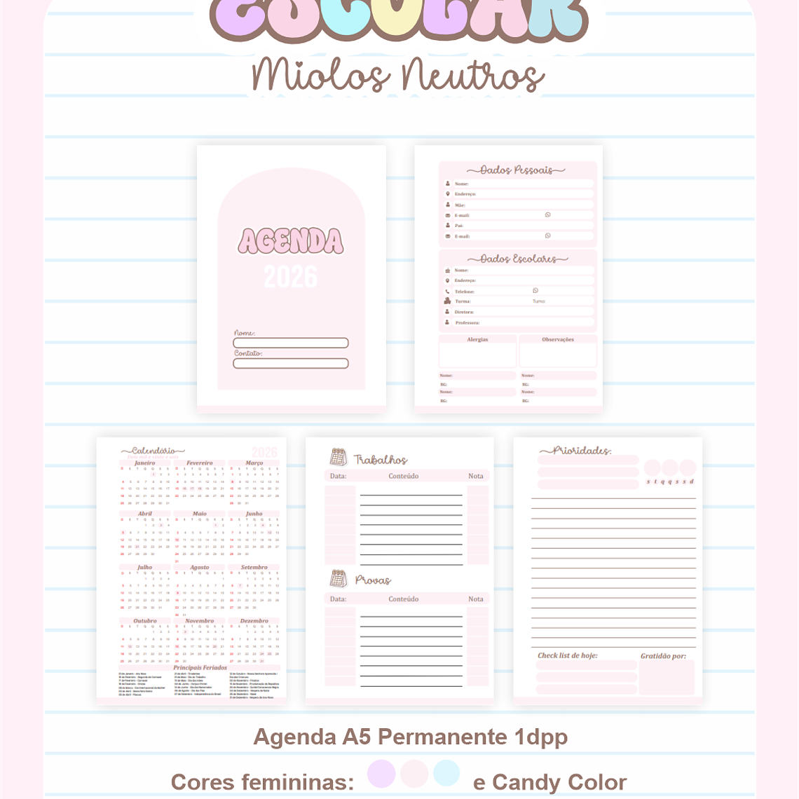  Combo Miolos Neutros - Escolar 1.0 2026 (Pamella) 5