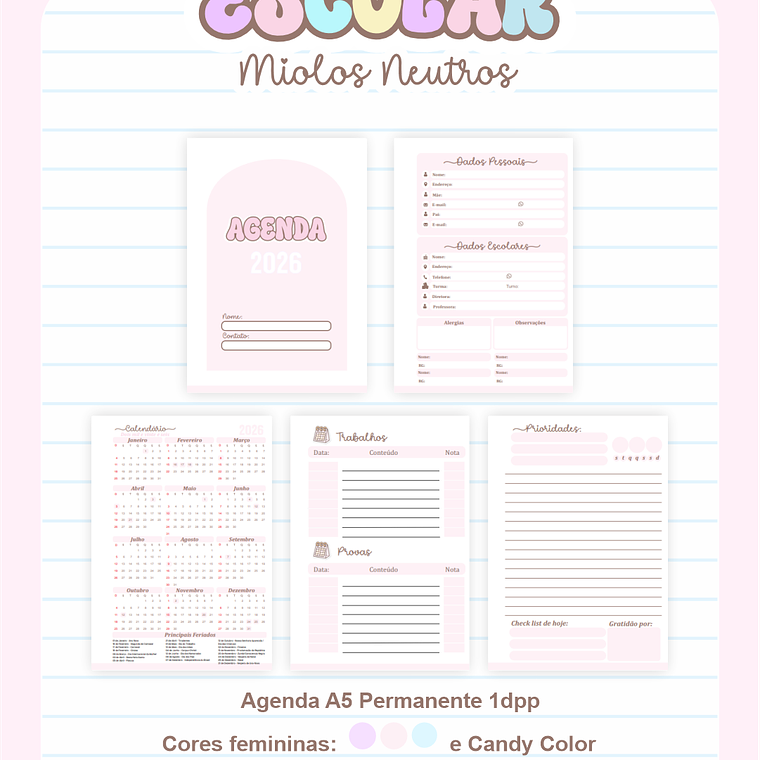  Combo Miolos Neutros - Escolar 1.0 2026 (Pamella) 5