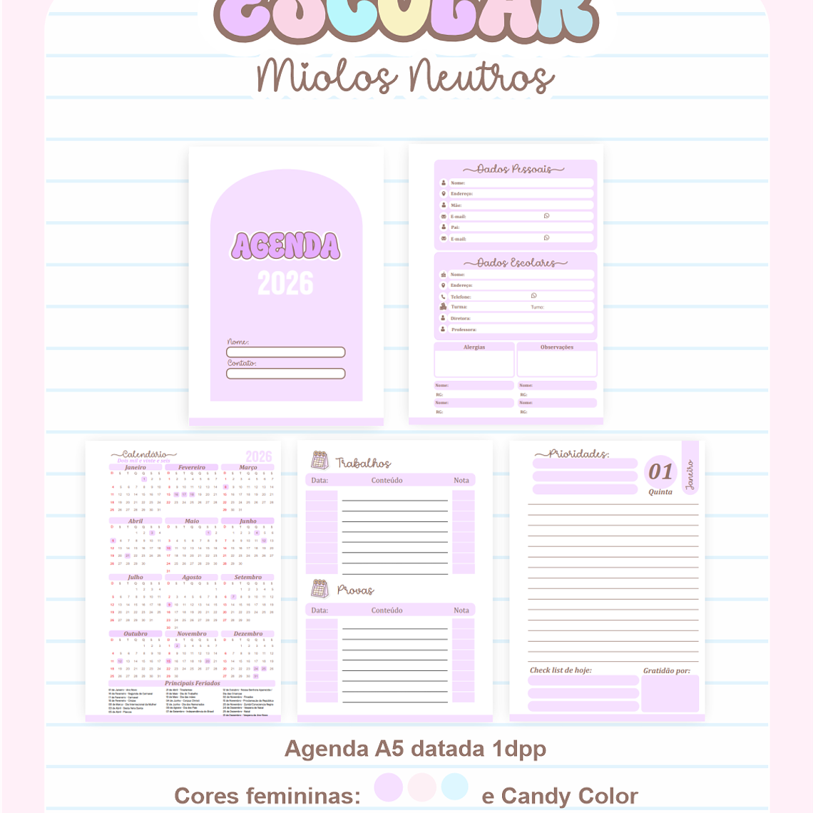  Combo Miolos Neutros - Escolar 1.0 2026 (Pamella) 8