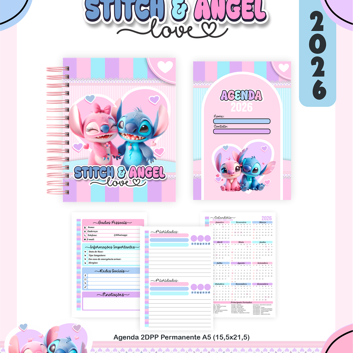 ARQUIVO ESCOLAR STITCH E ANGEL 2026 - PAMELLA 2