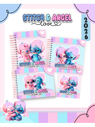 ARQUIVO ESCOLAR STITCH E ANGEL 2026 - PAMELLA