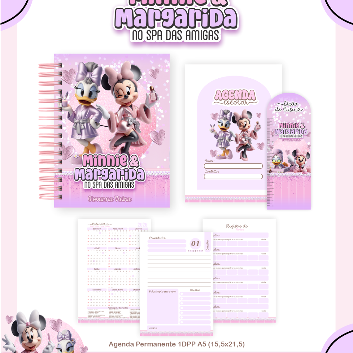 Arquivo Combo Escolar Minnie e Margarida 1