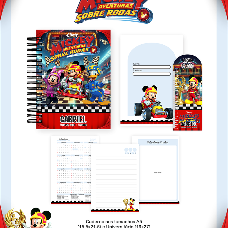 Arquivo Combo Escolar Mickey Sobre Rodas 2