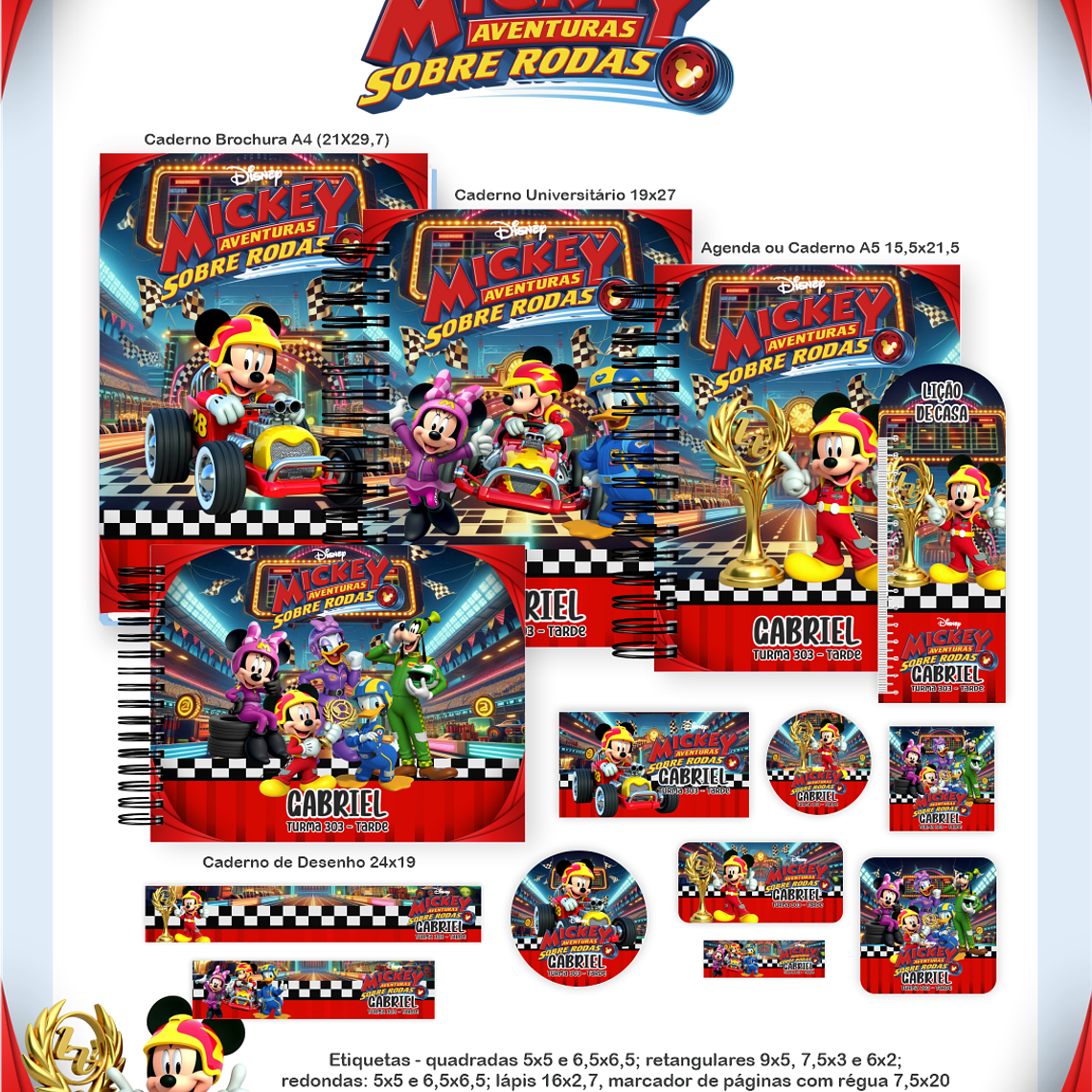 Arquivo Combo Escolar Mickey Sobre Rodas 1
