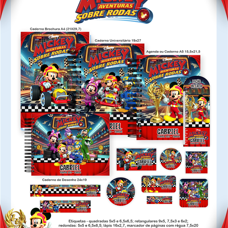 Arquivo Combo Escolar Mickey Sobre Rodas 1