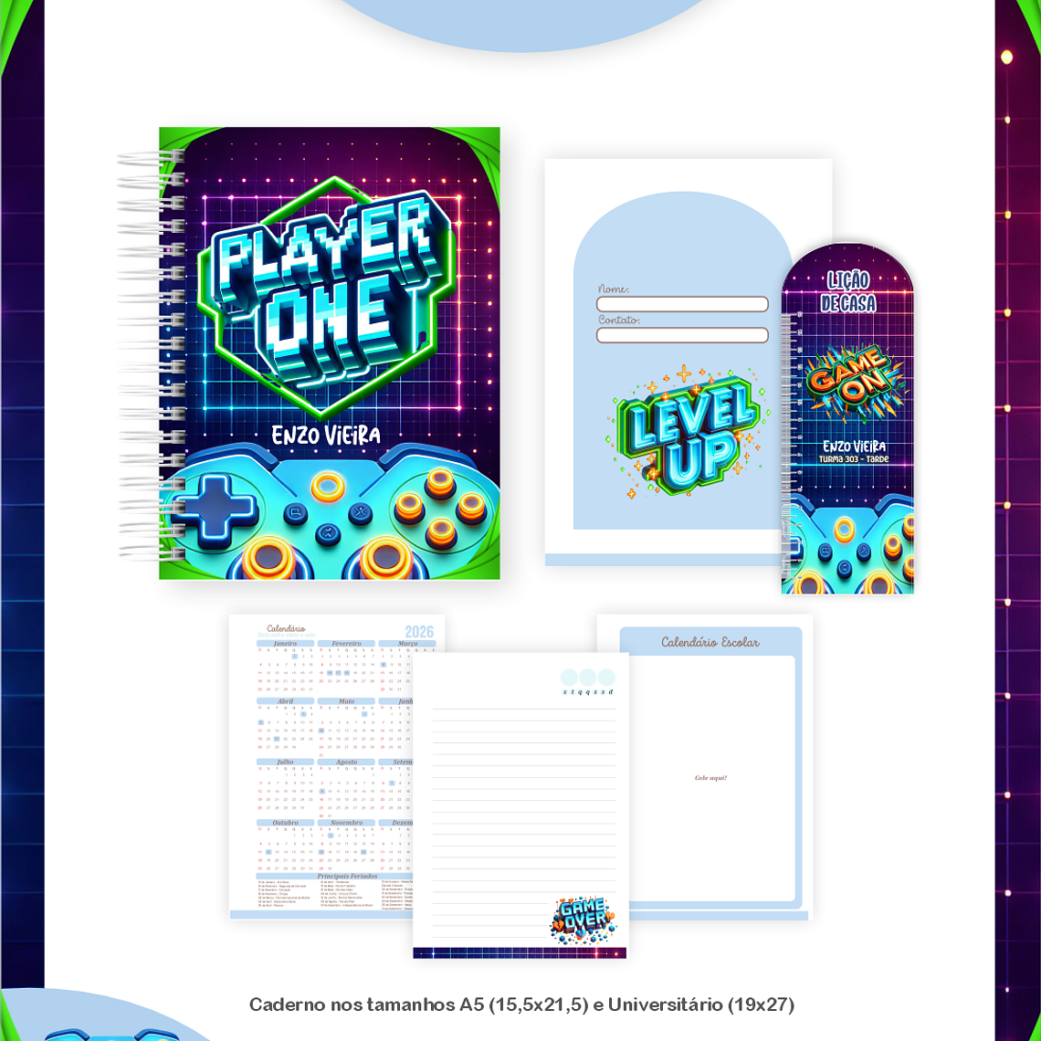 Arquivo Combo Escolar Gamer 4